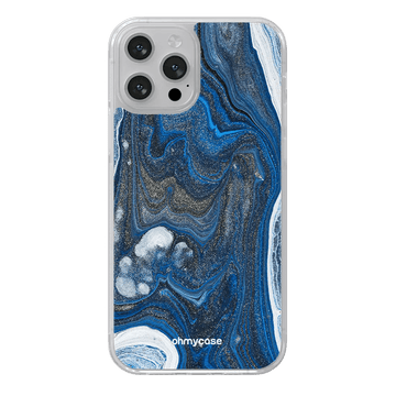 handyhüllen - blauer Marmor